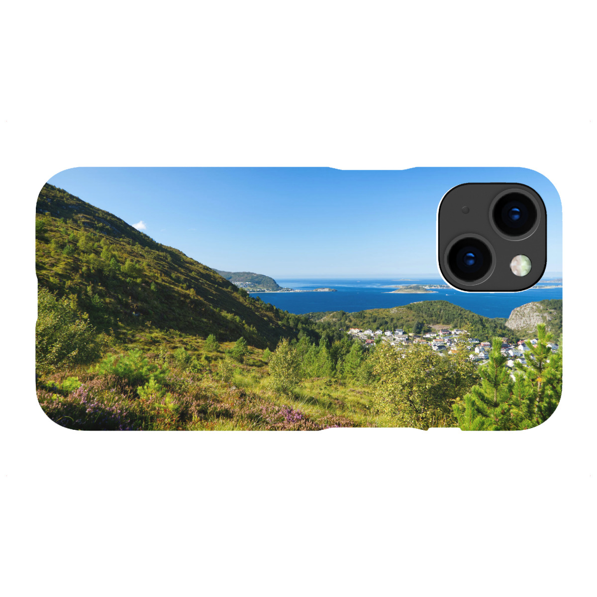 "Landschaft am Berg Sukkertoppen"für iPhone - Premium-Case Handyhülle artboxONE