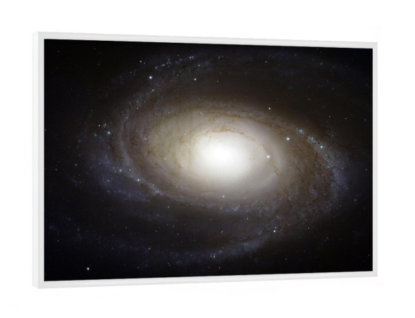 Poster mit weißem Rahmen "Helle Spiralgalaxie M81 -" artboxONE - Natur,Reise,Galaxy - Galaxie,Weltraum,Universum,Kosmos,Planeten,Spirale