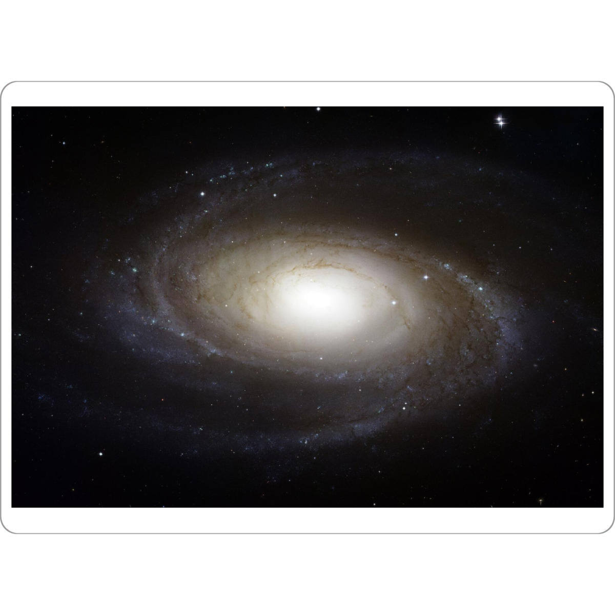 Tischset "Helle Spiralgalaxie M81 -" artboxONE - Natur,Reise,Galaxy - Galaxie,Weltraum,Universum,Kosmos,Planeten,Spirale - Bild galaxie