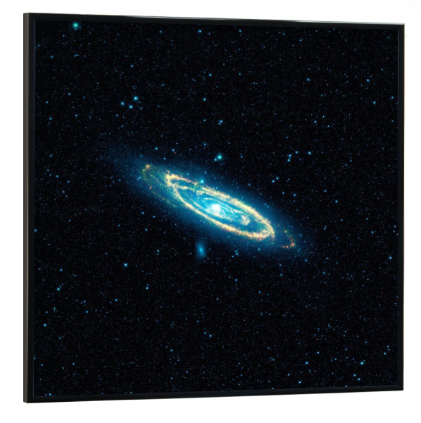 Poster mit schwarzem Rahmen 30x30 cm "Bild der Andromeda-Galaxie" artboxONE - Natur,Reise,Galaxy