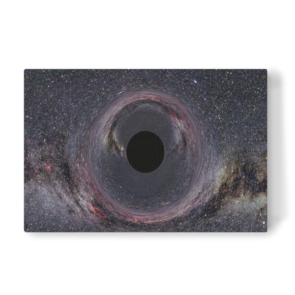 Leinwandbild "Schwarzes Loch in der Milchstraße" artboxONE - Natur,Reise,Galaxy - Schwarzes,Loch,Weltraum,Galaxie,Sterne,Planeten,Reise,Kosmos