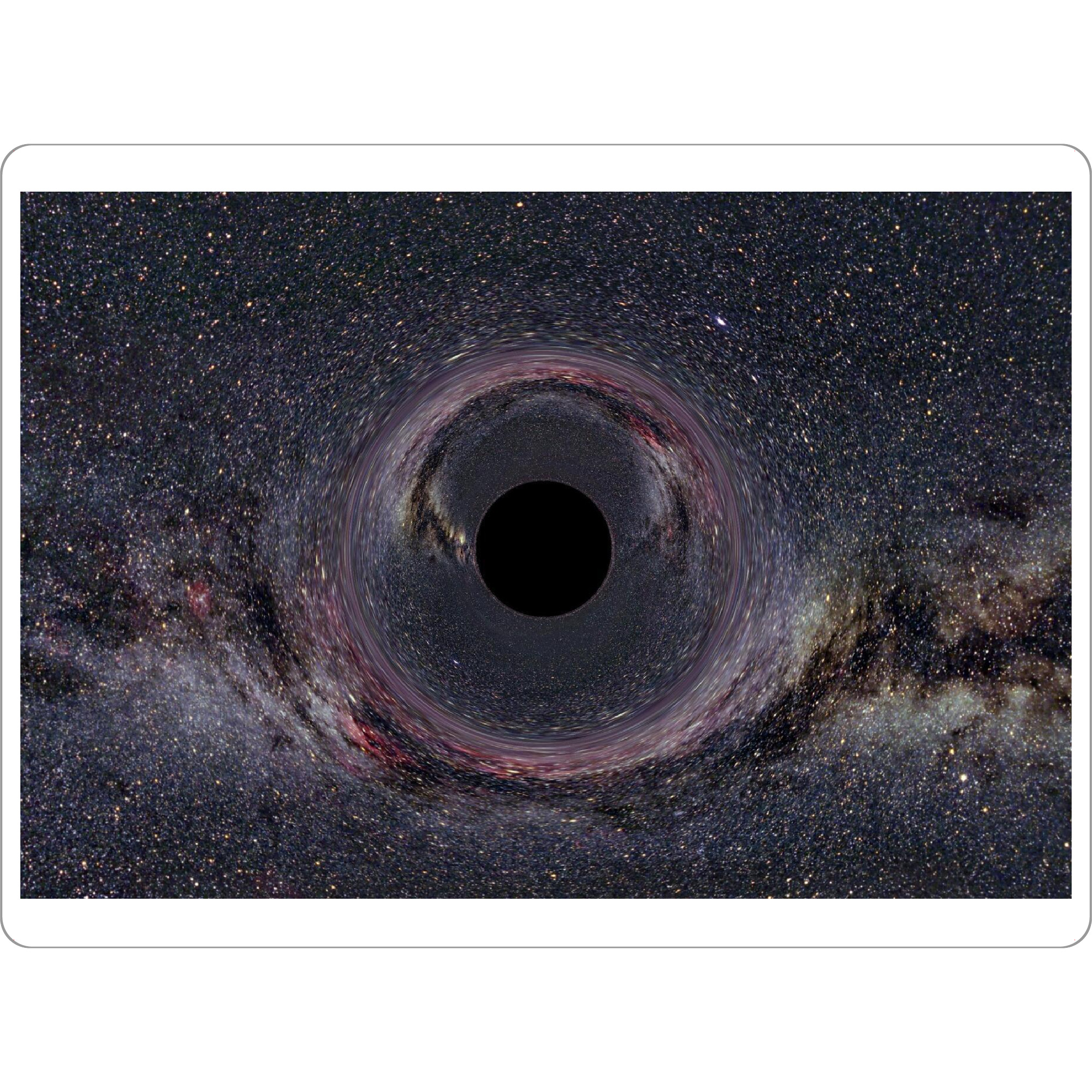 Tischset "Schwarzes Loch in der Milchstraße" artboxONE - Natur,Reise,Galaxy - Schwarzes,Loch,Weltraum,Galaxie,Sterne,Planeten,Reise,Kosmos