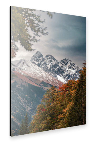 Alu-Dibond "Allgäuer Alpen im Herbst" 30x20 cm artboxONE