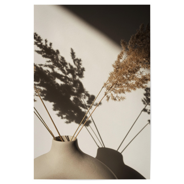 Poster "Pampasgras in stilvoller Vase" artboxONE - Natur,Floral