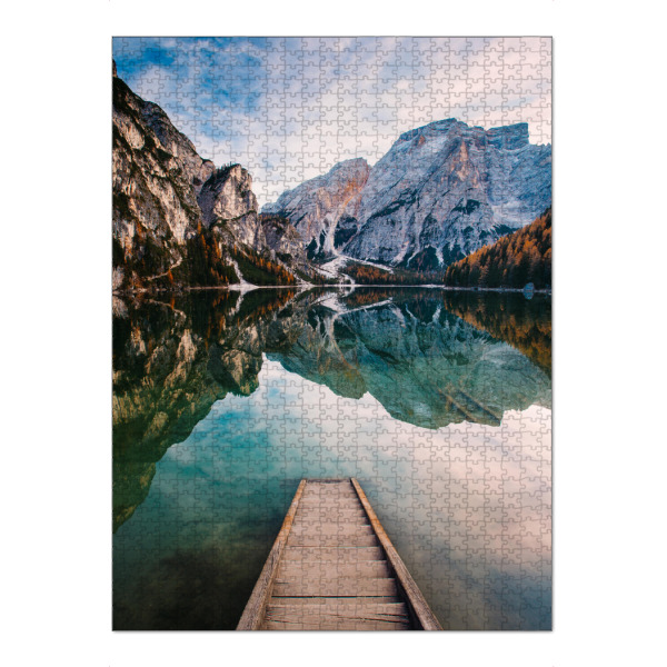 Puzzle Ravensburger "Aussicht auf den Pragser Wildsee" artboxONE - Natur,Reise