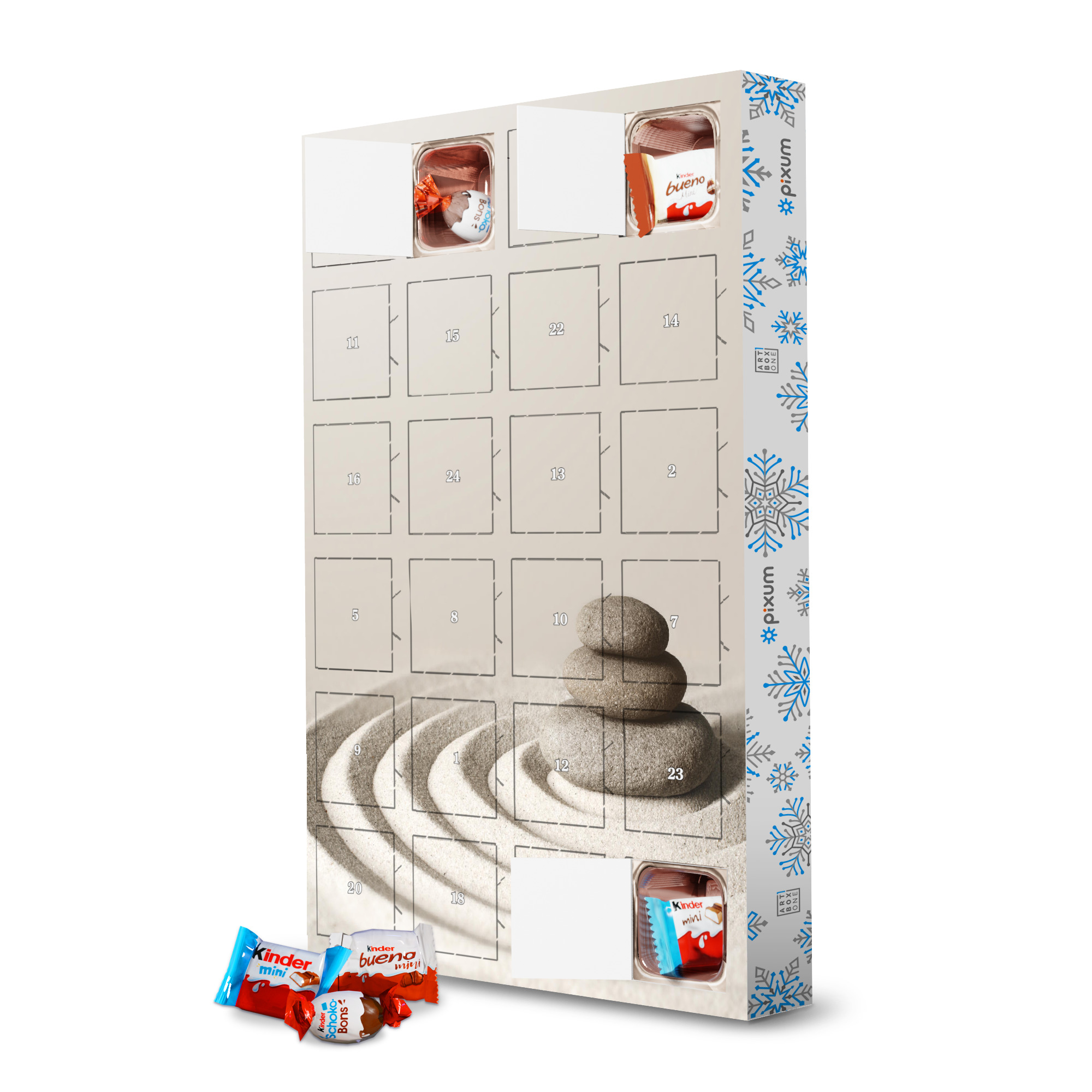 Adventskalender mit Produkten von Kinder Japanischer Zen-Garten artboxONE Adventskalender Natur