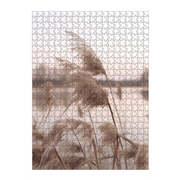 artboxONE Puzzle "Schilfrohr im Wind" artboxONE - Natur,Floral - Schilfrohr,Wind,Natur,Floral,Botanisch,Pflanzen,Boho,Bohemian,Teich