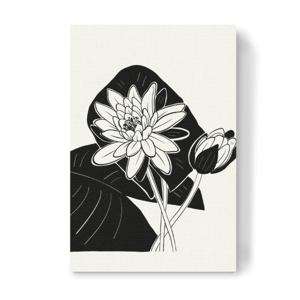 Leinwandbild "Floral Ink I" artboxONE - Floral,Abstrakt - Floral,Blumen,Abstrakt,Ink,Kunst,Botanisch,Pflanzen