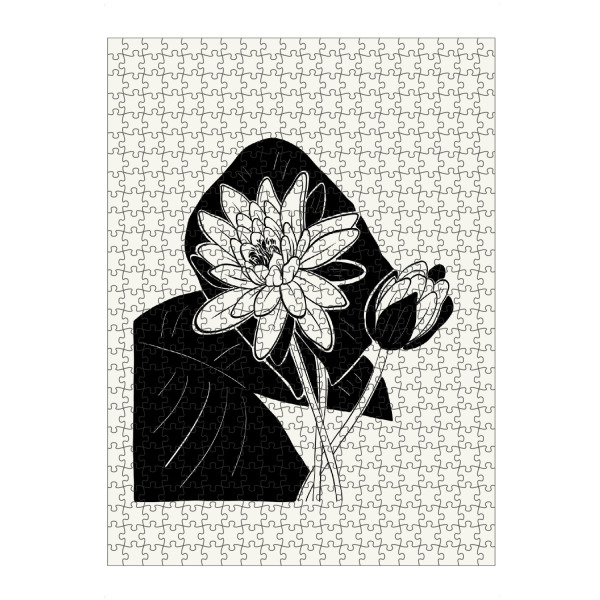 artboxONE Puzzle "Floral Ink I" artboxONE - Floral,Abstrakt - Floral,Blumen,Abstrakt,Ink,Kunst,Botanisch,Pflanzen - Bild floral