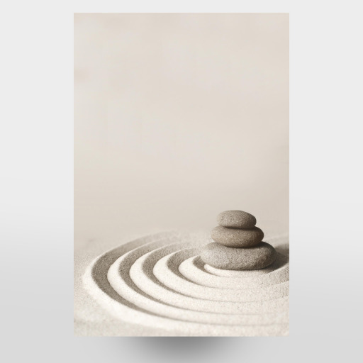 Zen Steine im Sand