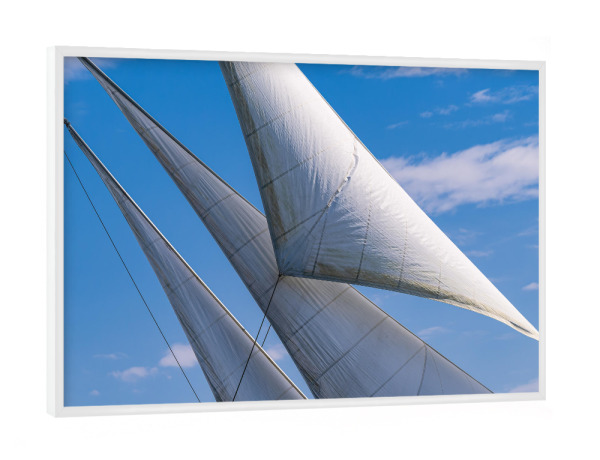 Poster mit weißem Rahmen "Detail eines Windjammers" artboxONE - Natur,Reise,Reise / Strand und Meer