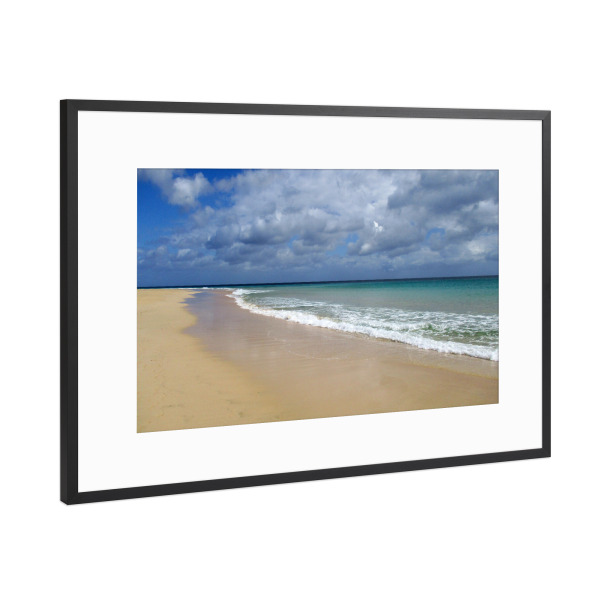 Poster mit Rahmen Schwarz (Metallic) "Strand @ Beach" artboxONE - Natur,Reise,Reise / Strand und Meer,Reise / Länder