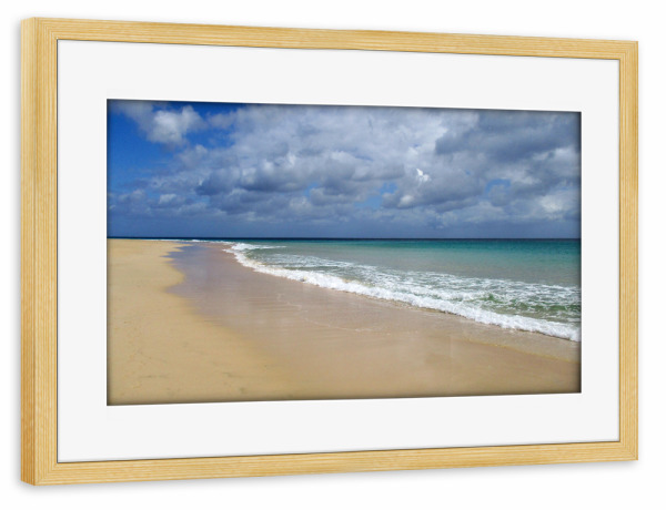 Poster mit Rahmen kiefer "Strand @ Beach" artboxONE - Natur,Reise,Reise / Strand und Meer,Reise / Länder