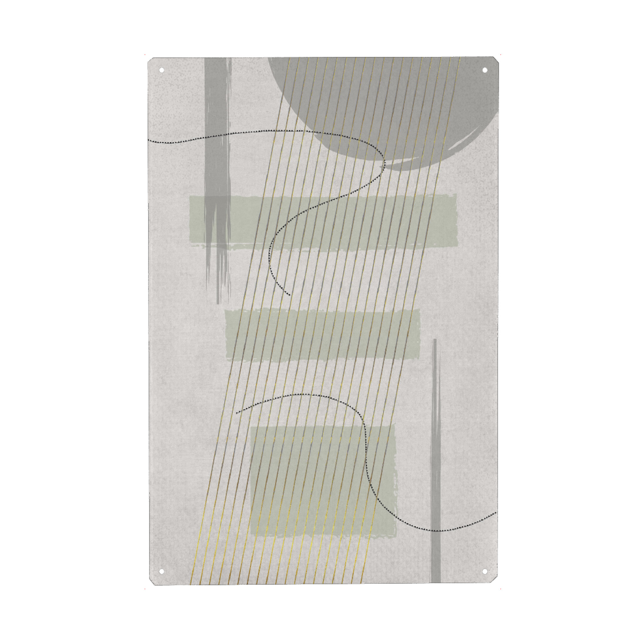 Holzbild "Boho Style Nr. 3 - Geradlinig" artboxONE - Abstrakt,Geometrie