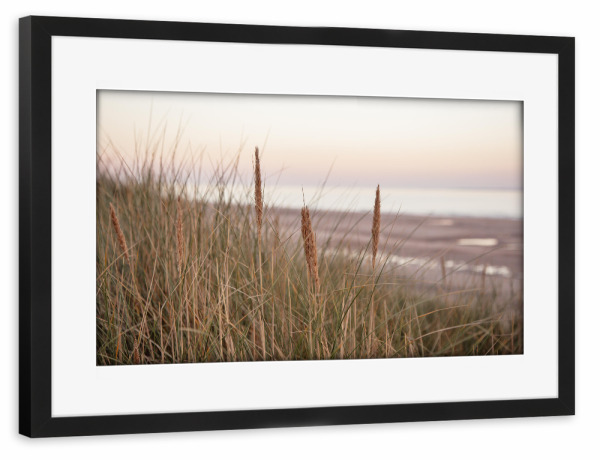 Poster mit Rahmen schwarz "Abendstimmung in den Dünen" artboxONE - Natur,Reise,Floral,Reise / Strand und Meer