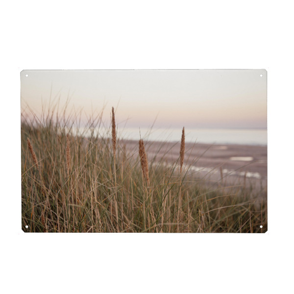 Holzbild "Abendstimmung in den Dünen" artboxONE - Natur,Reise,Floral,Reise / Strand und Meer