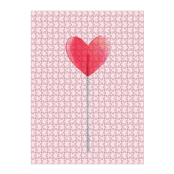 artboxONE Puzzle "Herz Lutscher" artboxONE - Abstrakt,Liebe