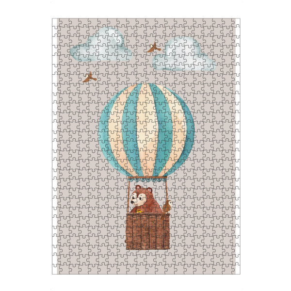 Puzzle Ravensburger "Aquarell Heißluftballon" artboxONE - Für Kinder,Menschen,Liebe