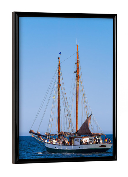 Poster mit schwarzem Rahmen "Segelschiff und Meer" artboxONE - Natur,Reise,Reise / Strand und Meer