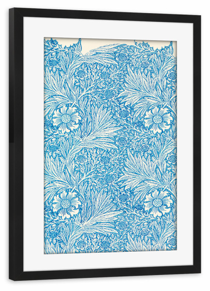 Poster mit Rahmen schwarz "Ringelblume" artboxONE - Natur,Floral,Abstrakt,Für Mama,Für Papa