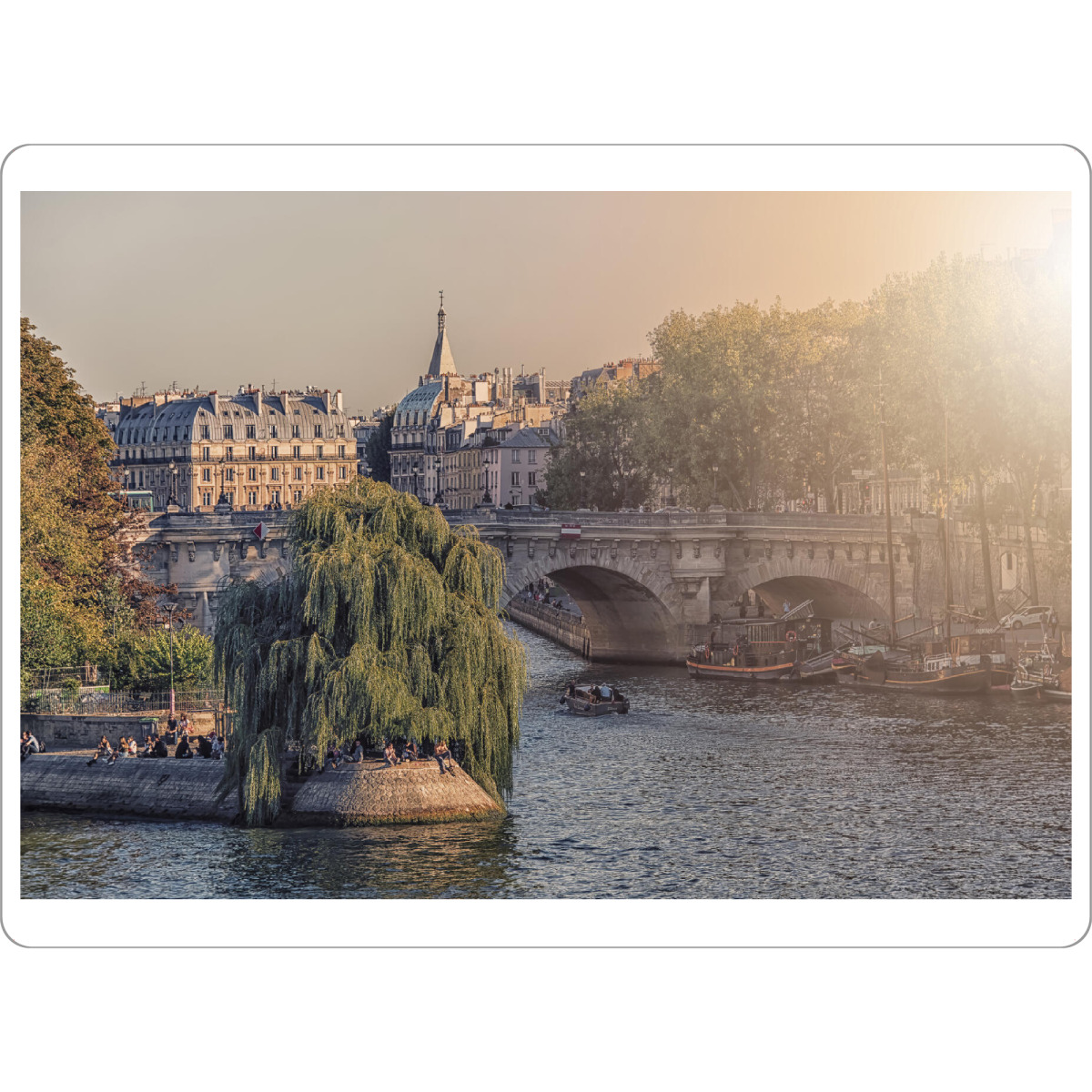 Tischset "Zeit zu Chillen" artboxONE - Städte,Reise,Architektur,Städte / Paris,Reise / Länder