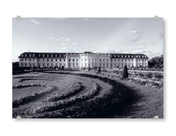 Acrylglasbild "Schloss @ Ludwigsburg" artboxONE - Reise,Schwarzweiß,Architektur,Reise / Länder