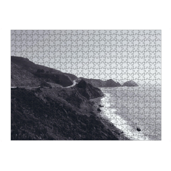 Puzzle Ravensburger "Highway No 1 @ California SW" artboxONE - Reise,Schwarzweiß,Reise / Strand und Meer,Reise / Länder