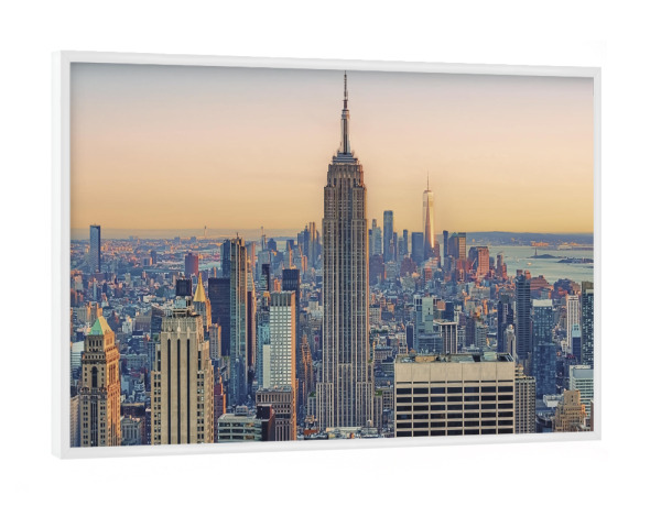 Poster mit weißem Rahmen "Großer Apfel" artboxONE - Städte,Städte / New York,Reise,Architektur,Reise / Länder