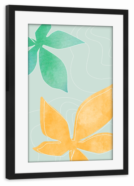 Poster mit Rahmen schwarz "Sommersaft bis" artboxONE - Natur,Abstrakt