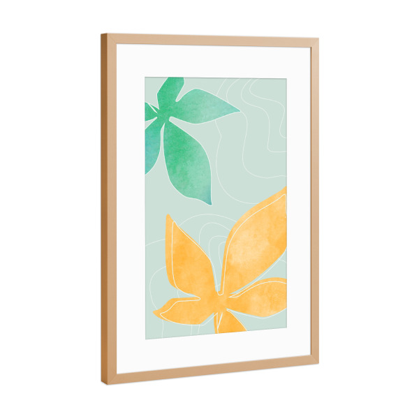 Poster mit Rahmen Kupfer "Sommersaft bis" artboxONE - Natur,Abstrakt