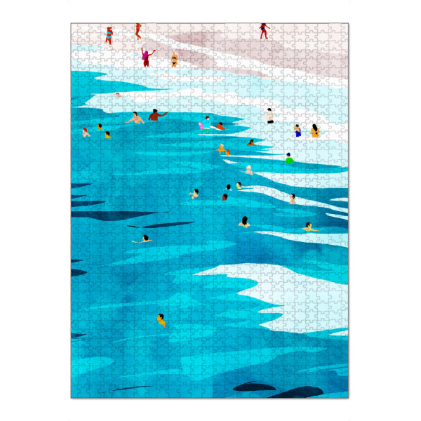 Puzzle Ravensburger "Strand bitte malen" artboxONE - Reise,Reise / Strand und Meer