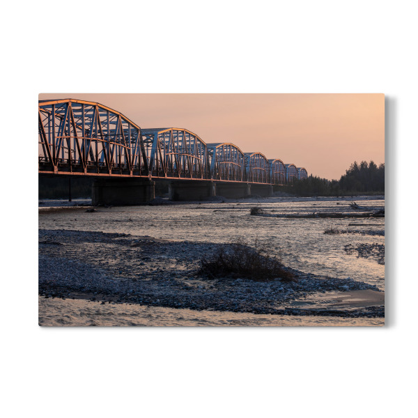 Galerie-Print "Flussbrücke am Alaska Highway" 30x20 cm artboxONE