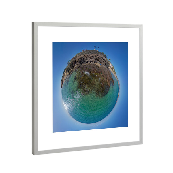 Poster mit Rahmen Silber "Fuerteventura - Strand Tindaya;10m" artboxONE - Städte,Natur,Reise,Architektur,Reise / Strand und Meer