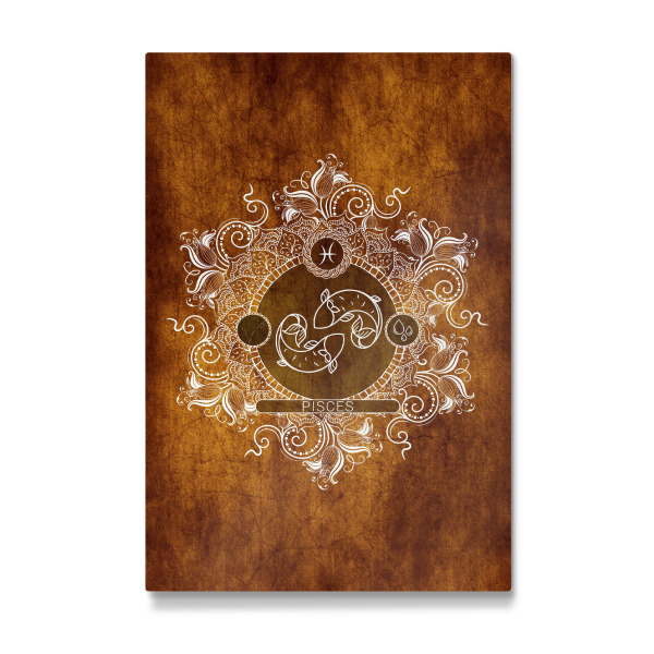 Galerie-Print "Tierkreis - Mandarine - Fische" 30x20 cm artboxONE