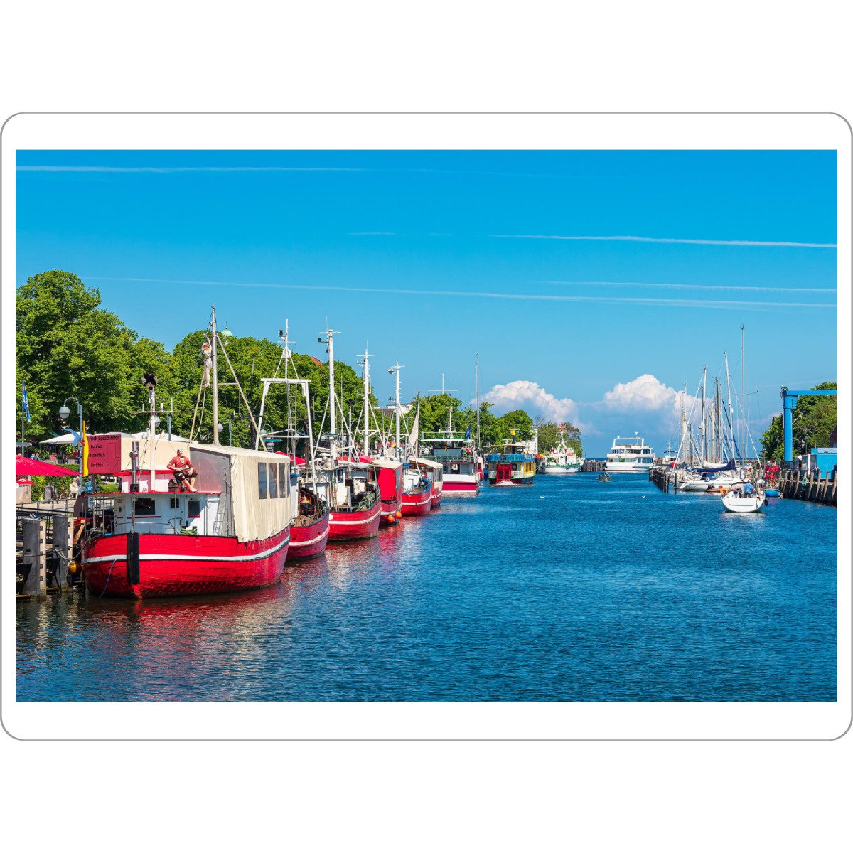 Tischset "Fischerboote am Alten Strom" artboxONE - Natur,Reise,Reise / Strand und Meer