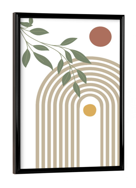 Poster mit schwarzem Rahmen "Boho-moderne Kunst" artboxONE - Abstrakt,Geometrie