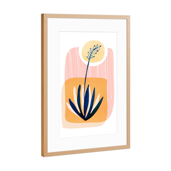 Poster mit Rahmen Kupfer "Kristian Gallagher - Agave Sun" artboxONE - Natur,Floral