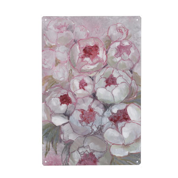 Holzbild "Nuria malerischer Blumenstrauß" artboxONE - Floral