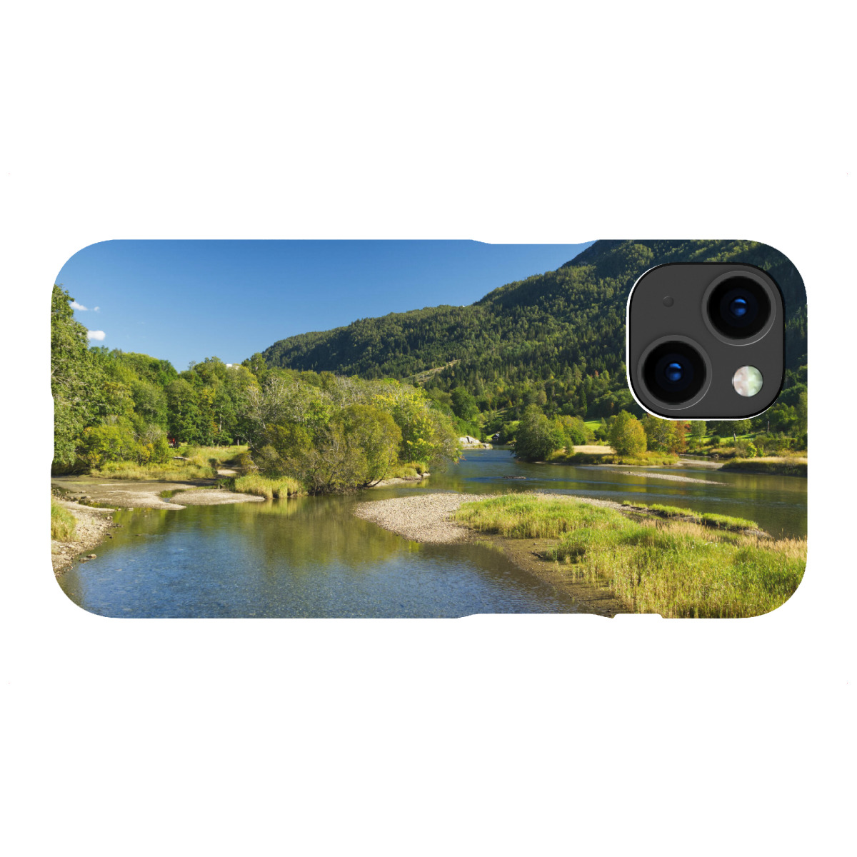 "Flusslandschaft in Nordfjordeid"für iPhone - Premium-Case Handyhülle artboxONE