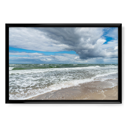 Wolken, Ostsee, Wellen, Strand