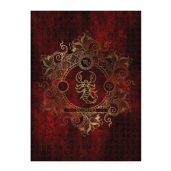 Puzzle Ravensburger "Sternzeichen - Feuer - Skorpion" artboxONE - Natur,Floral,Abstrakt