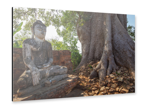 Alu-Dibond "Budda Statue bei Inwa" 30x20 cm artboxONE