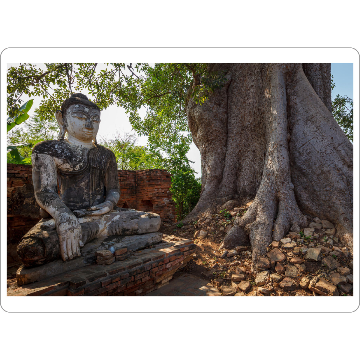 Tischset "Budda Statue bei Inwa" artboxONE - Architektur
