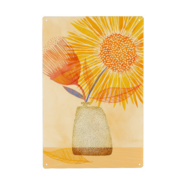 Metall Poster "Gallagher - Tuesday Afternoon" artboxONE - Natur,Floral - Floral,Blume,Blatt,Natur,Blüte,Dschungel,Tropisch,Botanisch,Botanik