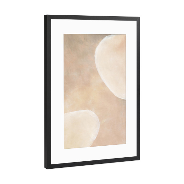 Poster mit Rahmen Schwarz (Metallic) "Hwan-Formen" artboxONE - Abstrakt