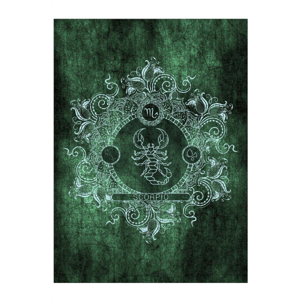 Puzzle Ravensburger "Sternzeichen - Minze - Skorpion" artboxONE - Natur,Floral,Abstrakt