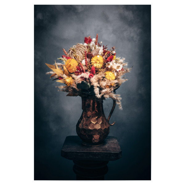 Poster 30x20 cm "Trockenblumen Farben der Ernte" artboxONE - Natur,Floral
