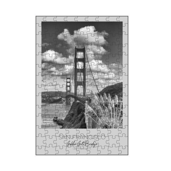 artboxONE Puzzle "Im Fokus: Golden Gate Bridge" artboxONE - Schwarzweiß,Architektur,Städte / San Francisco