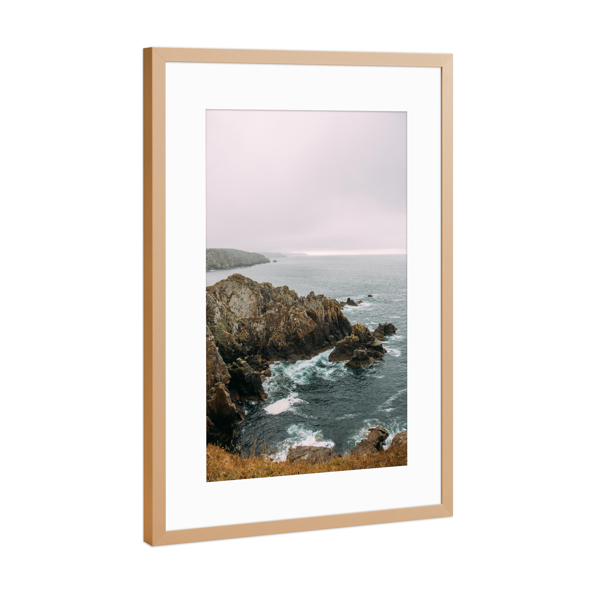 Poster mit Rahmen Kupfer "Raues Nordfrankreich" artboxONE - Natur,Reise,Reise / Strand und Meer