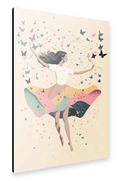 Alu-Dibond "Dancing With Butterflies" 30x20 cm artboxONE